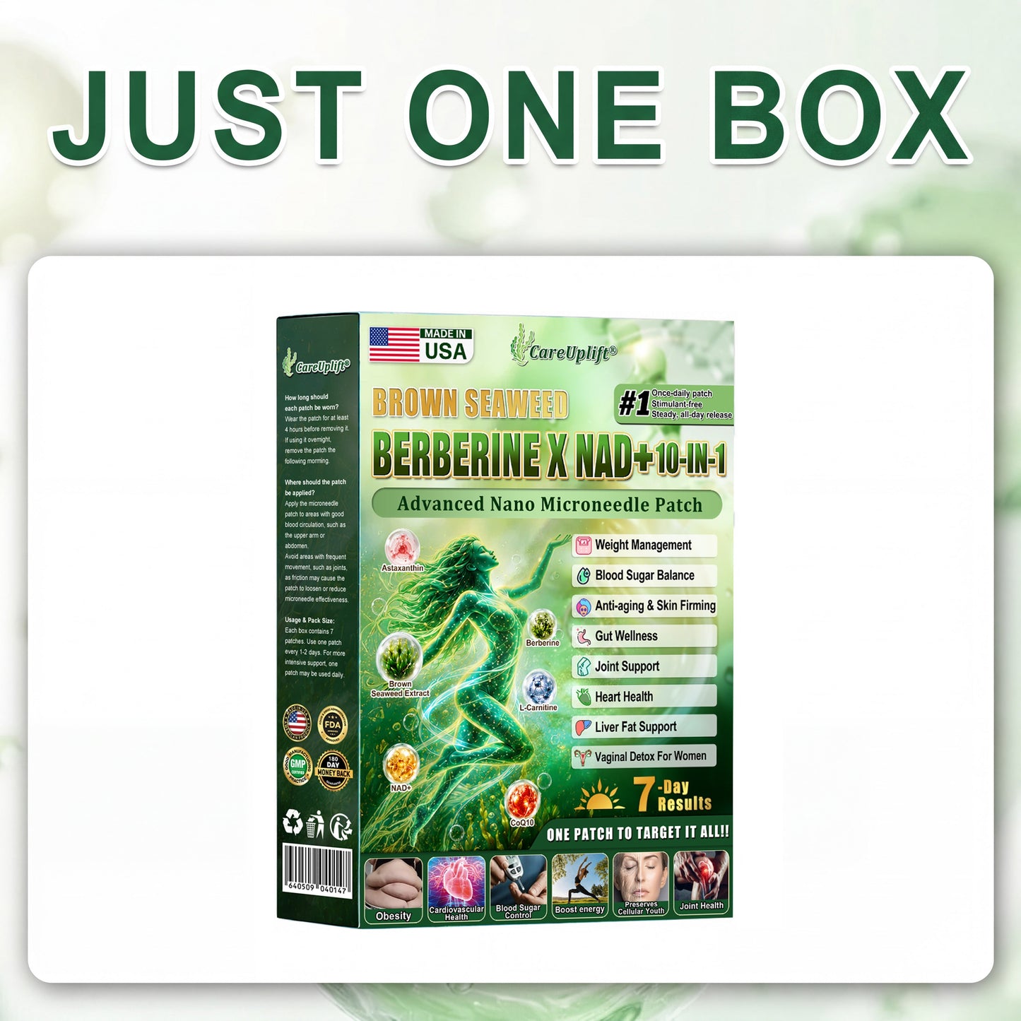 𝑶𝒇𝒇𝒊𝒄𝒊𝒂𝒍 𝑺𝒕𝒐𝒓𝒆 | 𝐍𝐞𝐰!🍀𝐂𝐚𝐫𝐞𝐔𝐩𝐥𝐢𝐟𝐭® 𝐁𝐫𝐨𝐰𝐧 𝐒𝐞𝐚𝐰𝐞𝐞𝐝× 𝐁𝐞𝐫𝐛𝐞𝐫𝐢𝐧𝐞× 𝐍𝐃𝐀+ 𝟏𝟎-𝐢𝐧-𝟏 𝐍𝐚𝐧𝐨 𝐌𝐢𝐜𝐫𝐨𝐧𝐞𝐞𝐝𝐥𝐞 𝐏𝐚𝐭𝐜𝐡(𝐉𝐮𝐬𝐭 𝐨𝐧𝐜𝐞 𝐚 𝐝𝐚𝐲, 𝐯𝐢𝐬𝐢𝐛𝐥𝐞 𝐜𝐡𝐚𝐧𝐠𝐞𝐬 𝐢𝐧 𝟕 𝐝𝐚𝐲𝐬）𝘽𝙚𝙧𝙗𝙚𝙧𝙞𝙣𝙚 + 𝐁𝐫𝐨𝐰𝐧 𝐒𝐞𝐚𝐰𝐞𝐞𝐝 𝙁𝙤𝙧𝙢𝙪𝙡𝙖 ✅ 𝐅𝐨𝐫 𝐨𝐛𝐞𝐬𝐢𝐭𝐲, 𝗟𝗼𝗼𝘀𝗲 𝘀𝗸𝗶𝗻,𝐝𝐢𝐚𝐛𝐞𝐭𝐞𝐬, 𝐬𝐥𝐞𝐞𝐩 𝐚𝐩𝐧𝐞𝐚, 𝐣𝐨𝐢𝐧𝐭 𝐢𝐬𝐬𝐮𝐞𝐬, 𝐚𝐧𝐝 𝐦𝐨𝐫𝐞💯💯