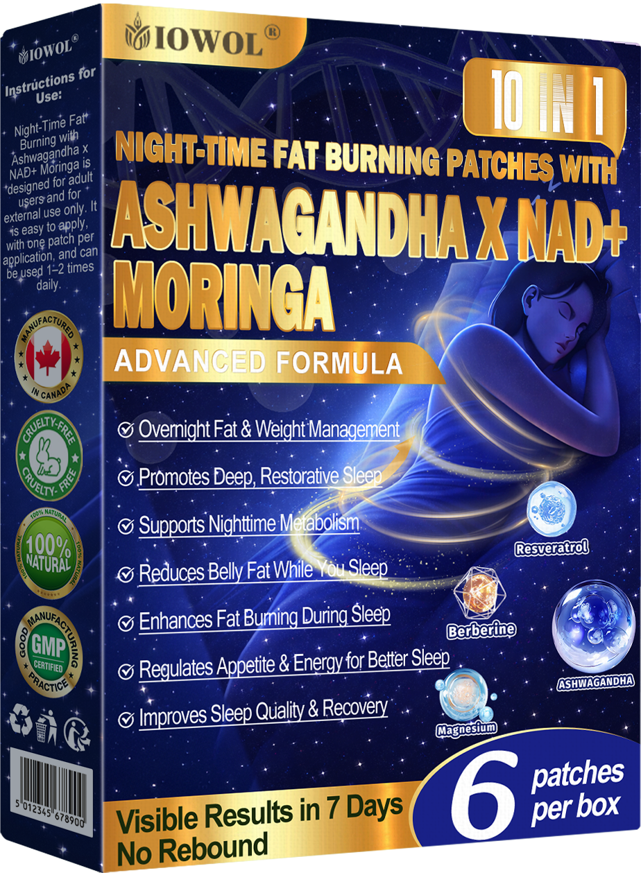IOWOL ® NIGHT-TIME FAT BURNING PATCHES! ZERO PILLS & ZERO WASTE & ZERO STRUGGLE & 100% RESULTS.