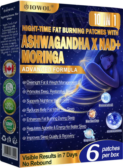 IOWOL ® NIGHT-TIME FAT BURNING PATCHES! ZERO PILLS & ZERO WASTE & ZERO STRUGGLE & 100% RESULTS.